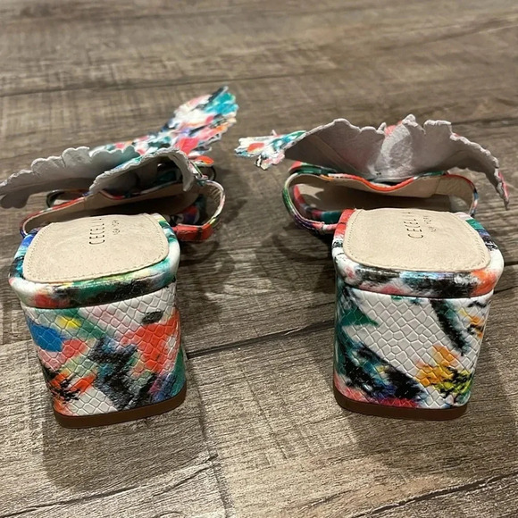 NWOB!! Cecelia New York - Happy Sandal - Multi Color Heel - Size 6 - Picture 7 of 8
